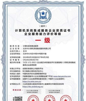 計算機系統集成服務企業資質證書 投標加分的利器，ESCE認證多網可查